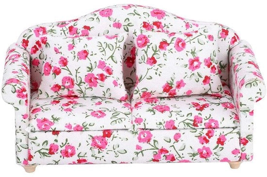 Accessori per Poppenhuis in legno - Miniature mobili - Scala 1/12 - Accessorio per hobby - Adatto per appassionati di Poppenhuis - Dimensioni 13,5x6,3x6,6 cm