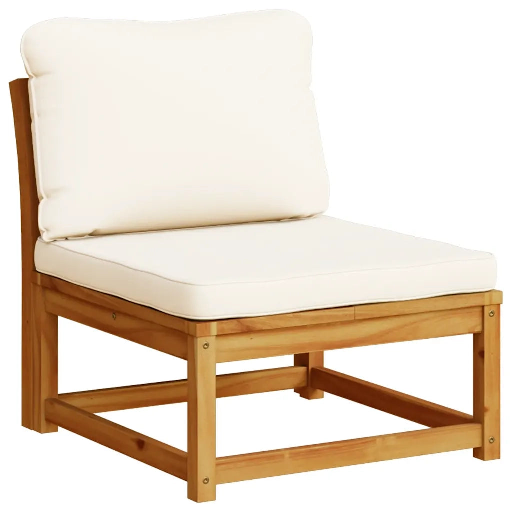 Set Salotto da Giardino 6 pz con Cuscini in Massello di Acacia 3214301