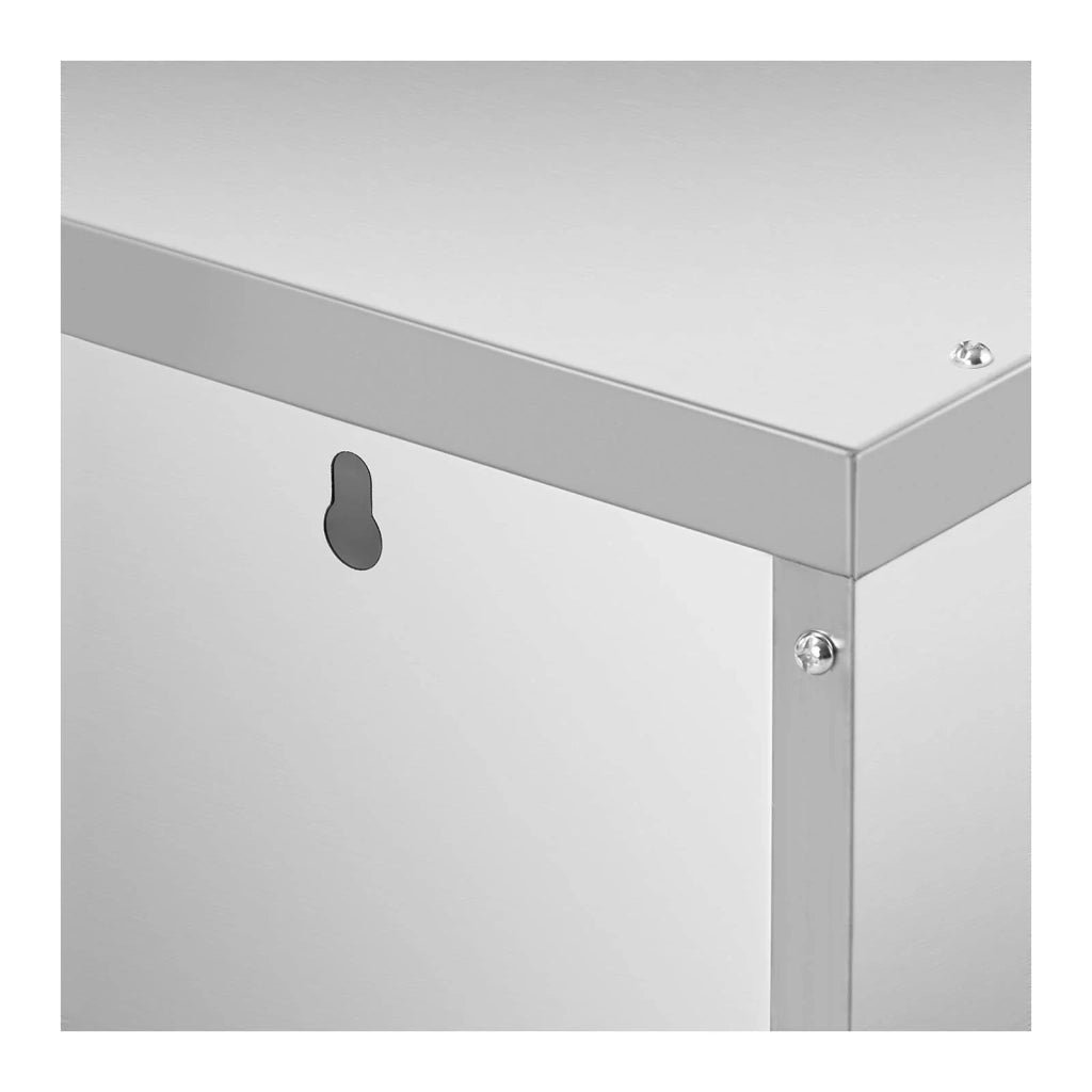 Pensile in acciaio inox pensile in acciaio inox con ante scorrevoli pensile da cucina pensile in acciaio inox 1500 x 400 x 500 mm portata 75 kg 14_0005004