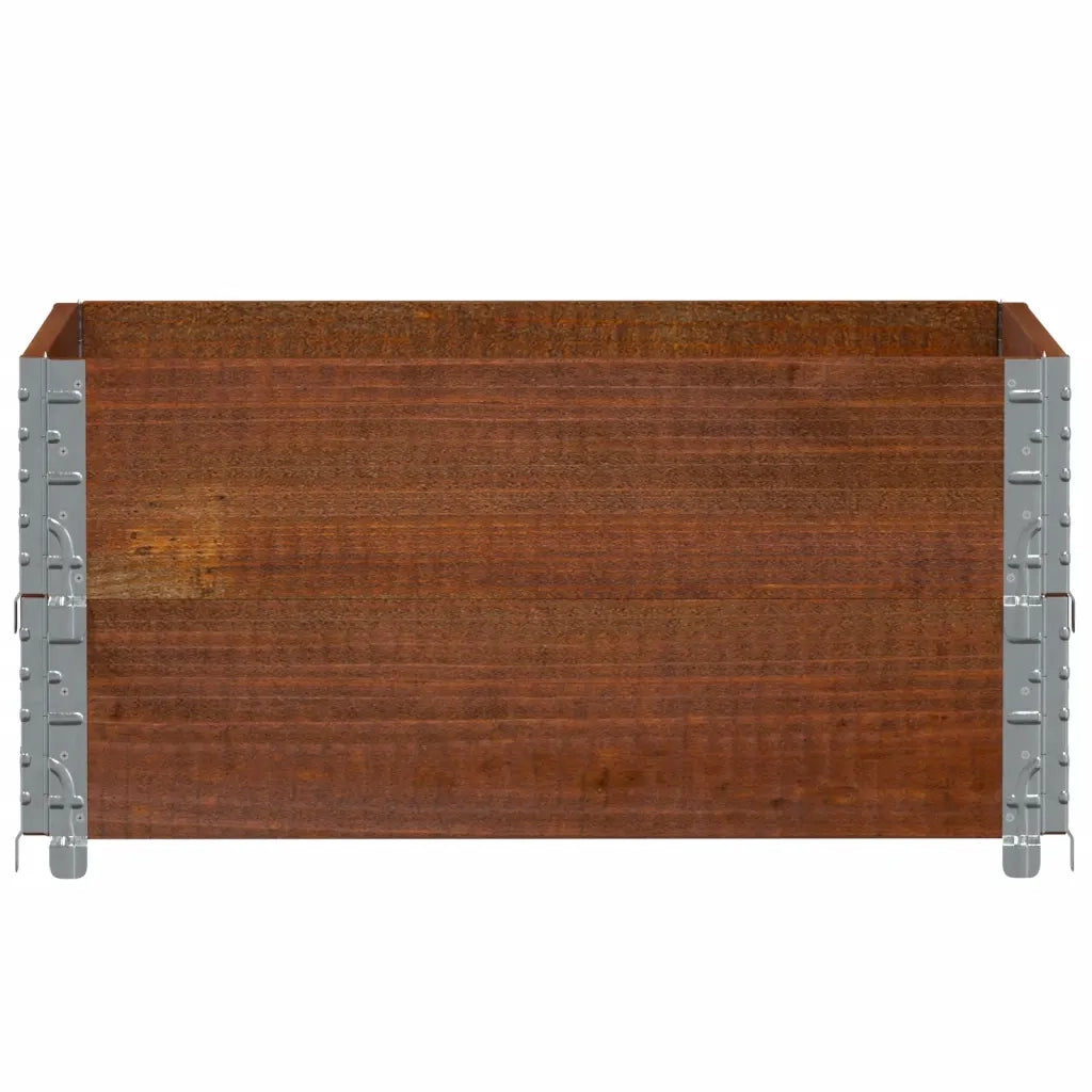Fioriera da Giardino-Vaso da Esterno-Contenitore per Piante Marrone 80x60 cm Legno Massello di Pino