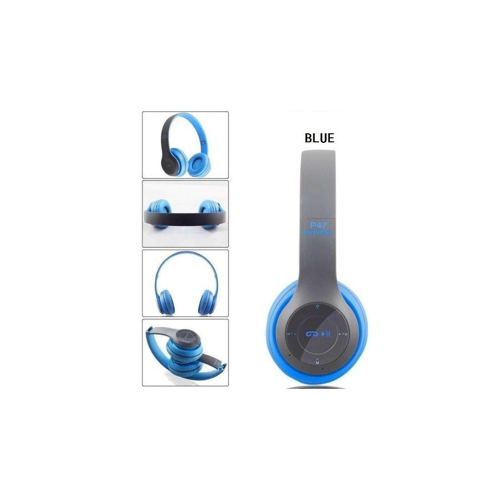 Trade Shop - Cuffie Bluetooth Stereo P47 Per Smartphone E Computer Wireless -