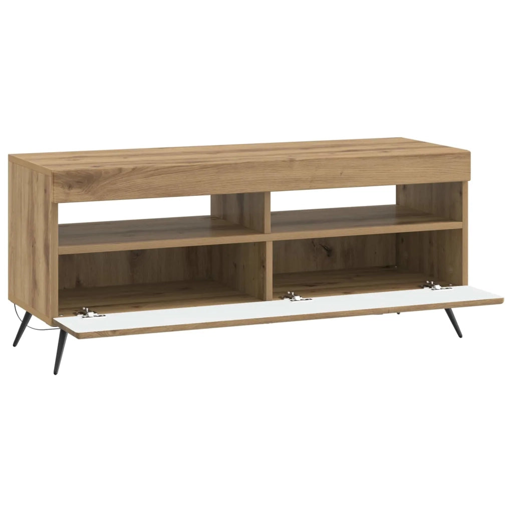 Mobile TV LED Rovere Artigianale Legno ingegnerizzato 897654