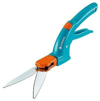 Gardena 8731-30 Forbici per Erba Meccaniche Lama Girevole 360° Antiaderente Impugnatura Ergonomica