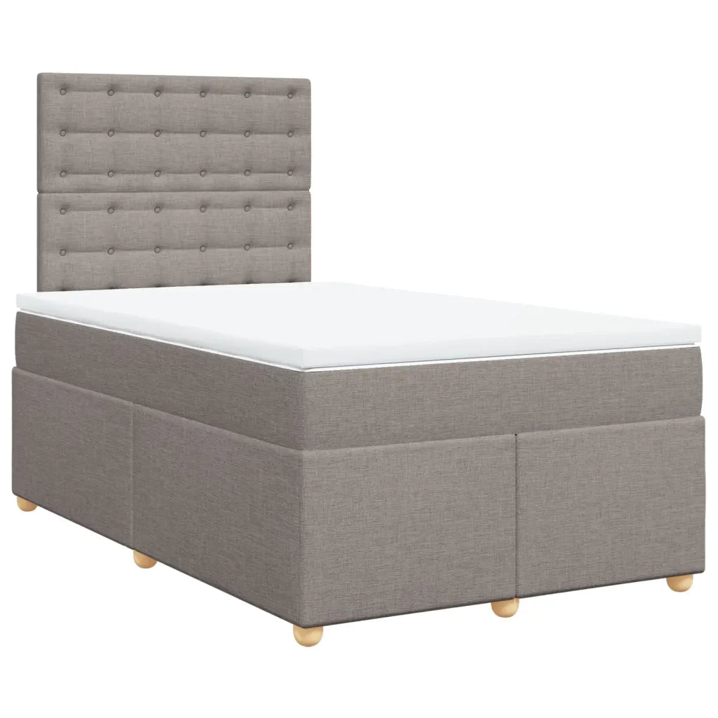 Giroletto a Molle con Materasso Tortora 120x200 cm in Tessuto 3291265