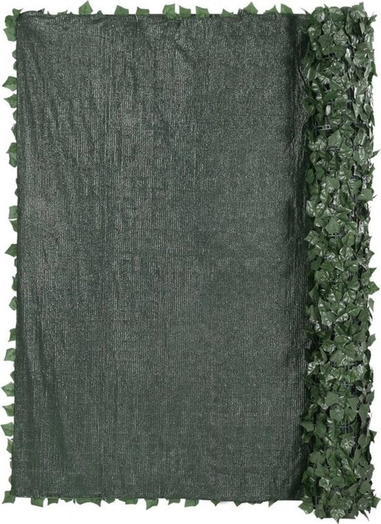 Hek di sezione verticale in donkergroen - 150x410cm - per parete - schermo - decorazione - coprente