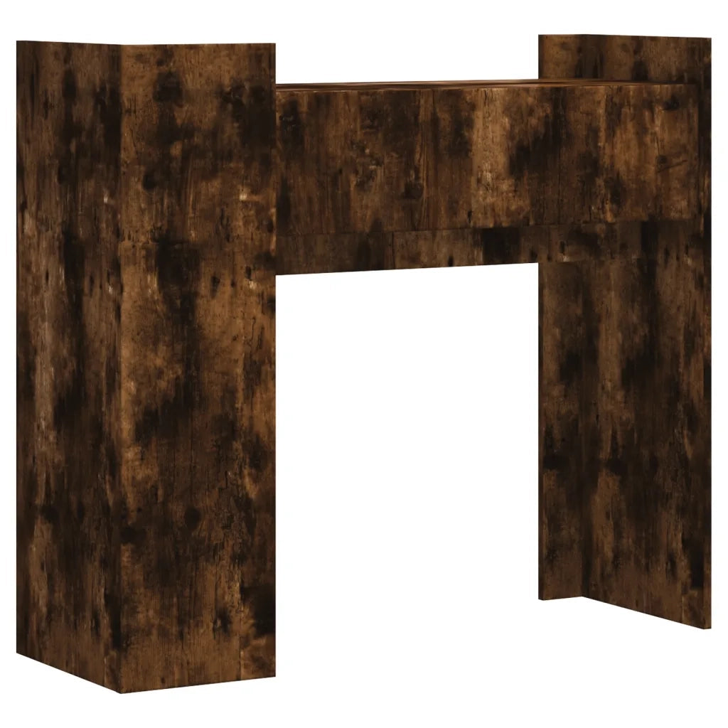 Tavolino Consolle | Tavolo d'Ingresso Rovere Fumo 100x35x90 cm in Legno Multistrato
