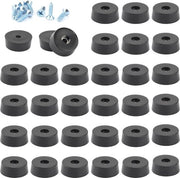 Fili di gomma - 30 pezzi con viti in acciaio inossidabile per mobili - fili di gomma per protezione dei piedi per armadi e gambe di mobili - tavoli, sedie, scrivanie, taglieri