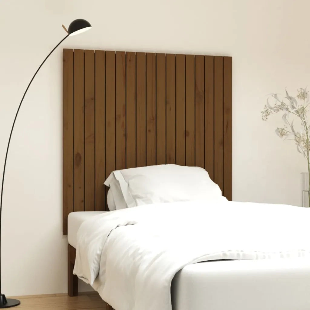 Testiera | Testata da Parete Ambra 108x3x110 cm in Legno Massello di Pino