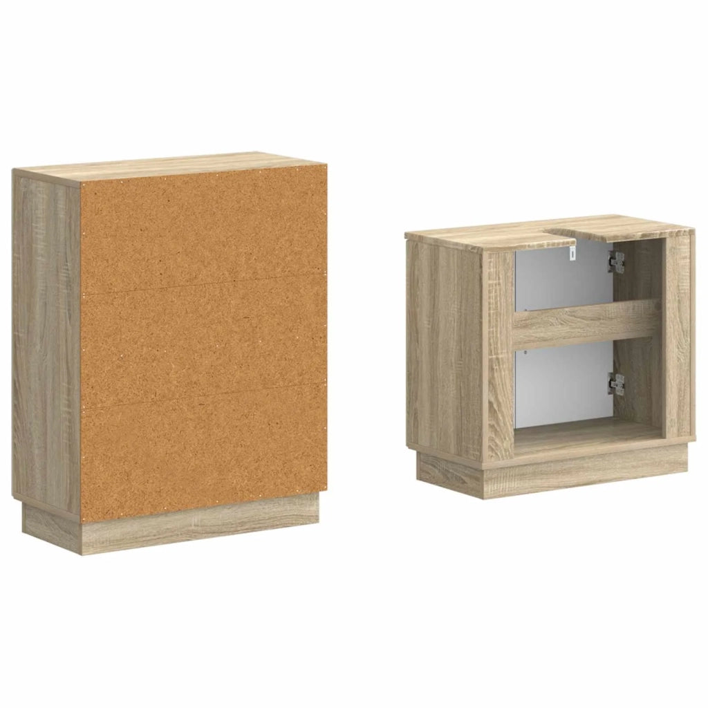 Set di Armadi da Bagno da 2 Pezzi HOORN Rovere Sonoma 3417632
