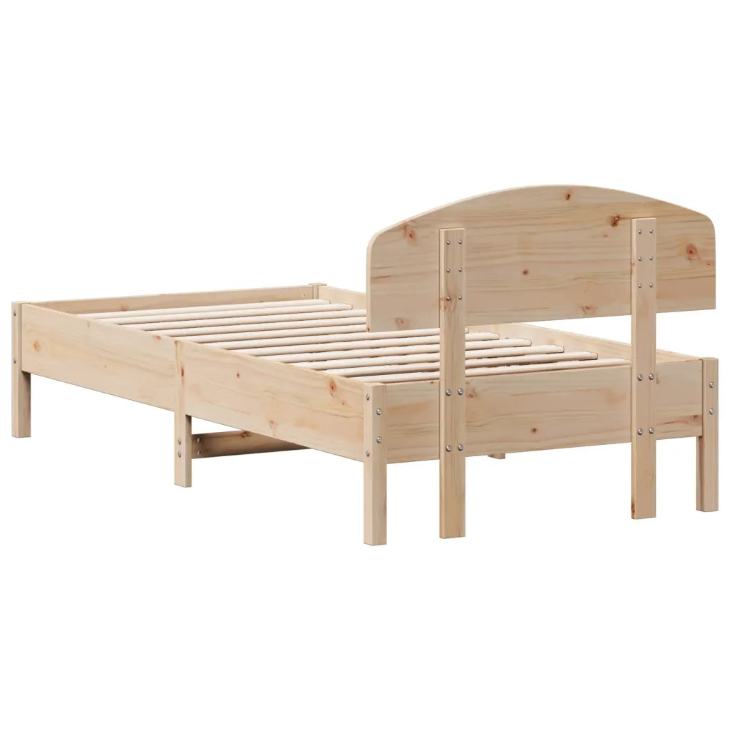 Giroletto senza Materasso-Struttura Letto 75x190 cm in Legno Massello di Pino 279933