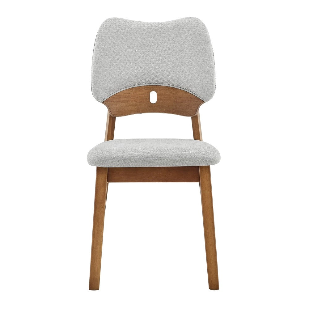 Set 2 Sedie da Pranzo con Schienale a Farfalla ¨C MINIMAL ¨C Seduta Imbottita, Legno, Design Moderno