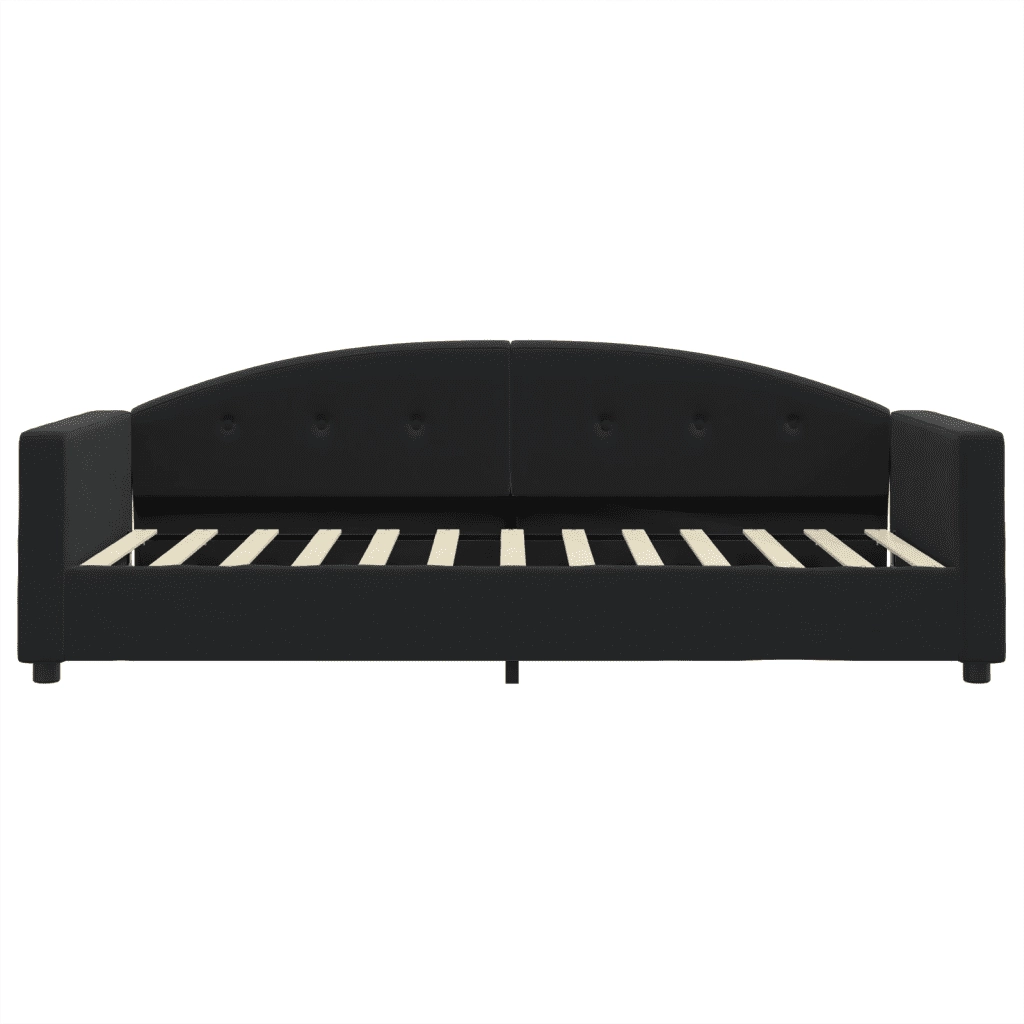 Letto da Giorno Nero 90x200 cm in Velluto 354140