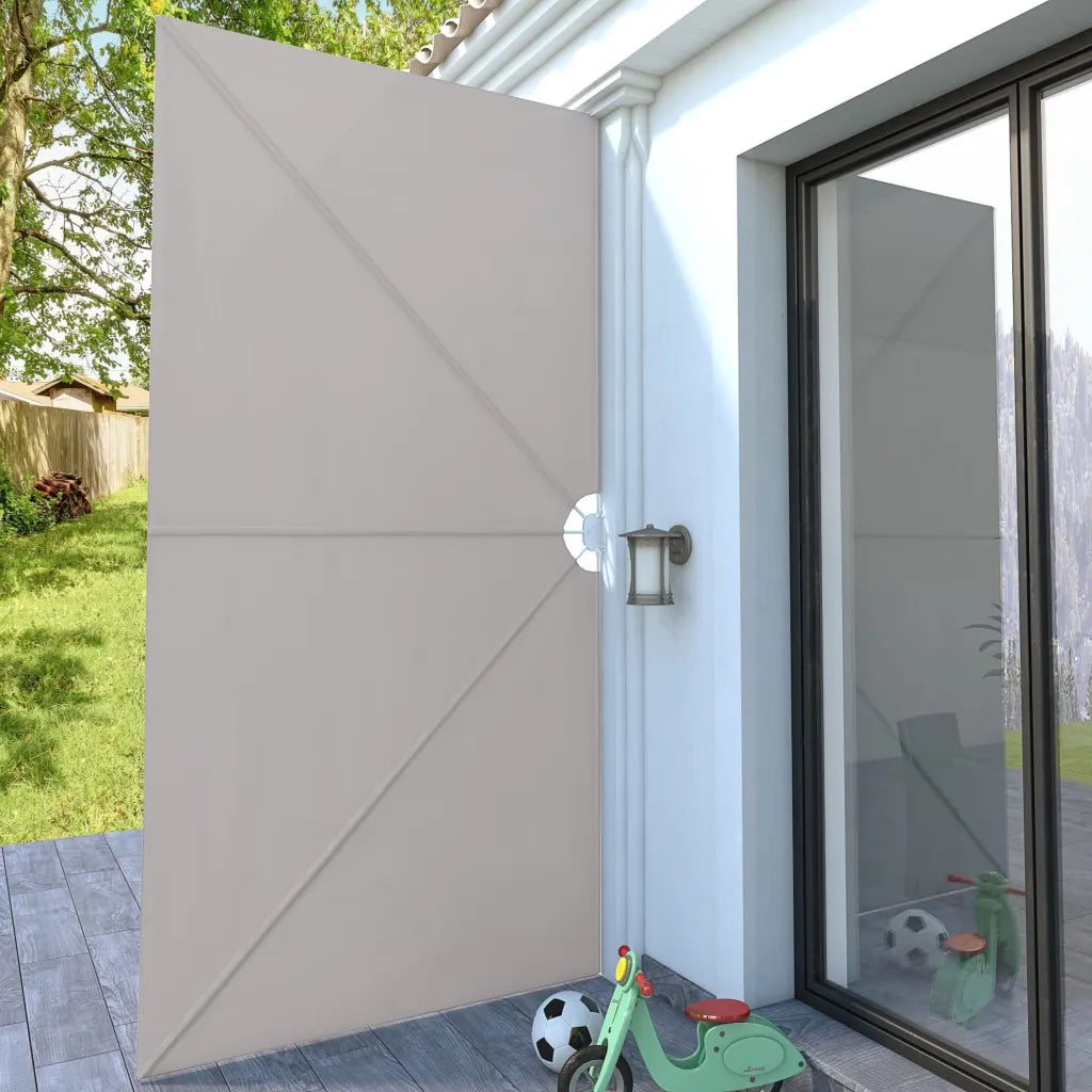 Tenda Laterale per Terrazza Pieghevole Crema 400x200 cm 44570