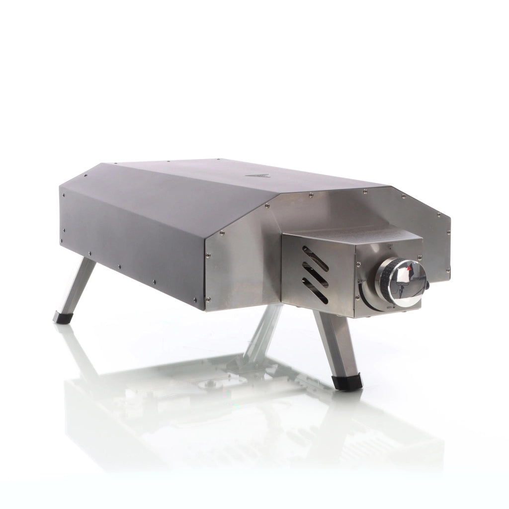 Toboli Forno per pizza a gas con pietra Ø330mm con funzione girevole Fornetto portatile da esterno