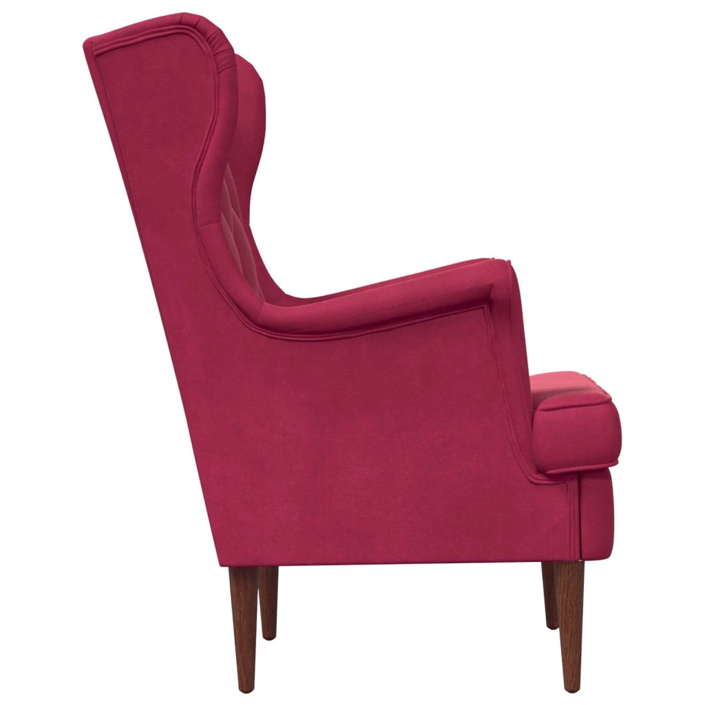 Poltrona Rosso Vino Velluto 42029911