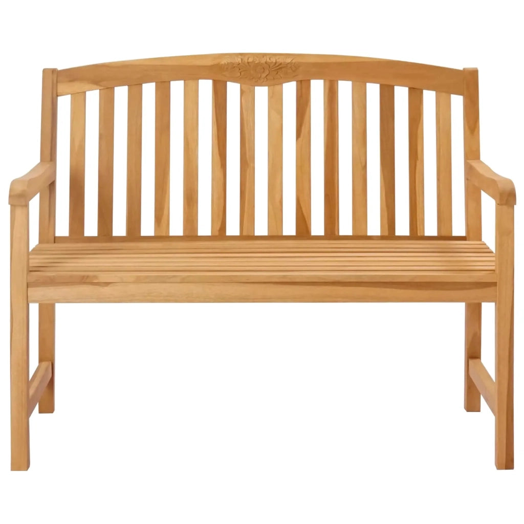 Panchina in legno intagliata a mano Naturale 114 x 60,5 x 95 cm