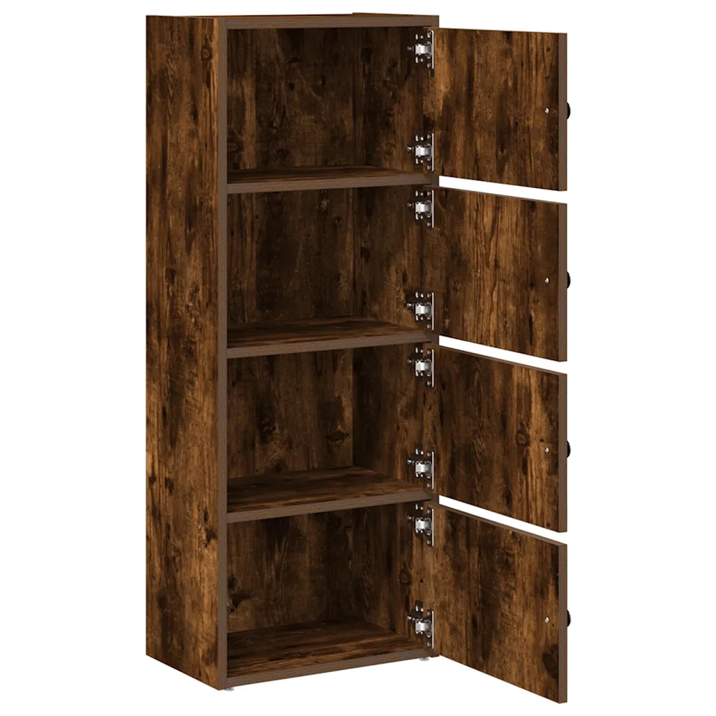 Libreria Rovere Fumo 40x24x102 cm in Legno Multistrato 860377