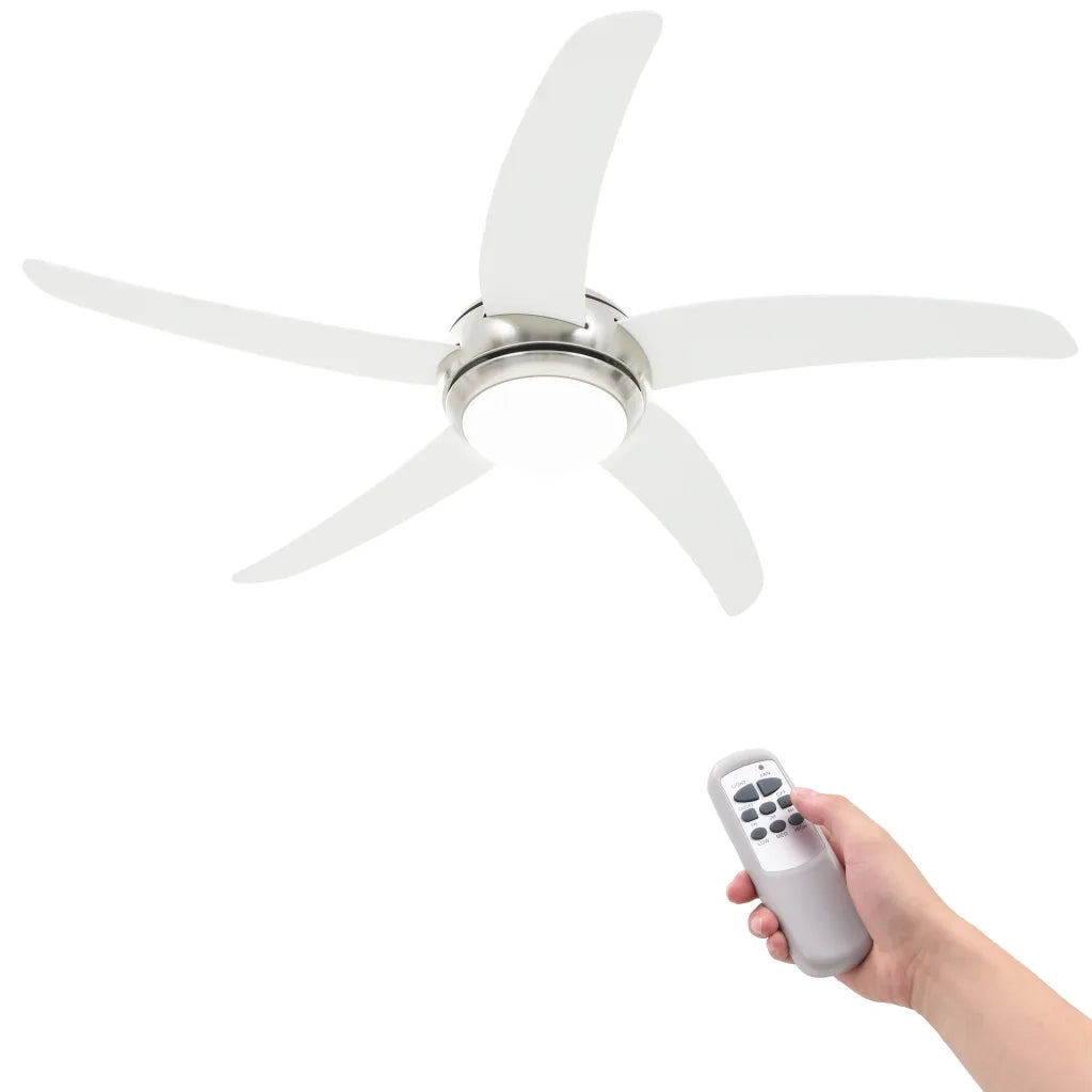 Ventilatore da Soffitto Decorato con Luce 128 cm Bianco CFW9203155