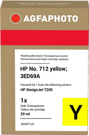 ORIGINAL Agfa Photo Cartuccia d'inchiostro giallo APHP712Y ~350 Seiten 29ml