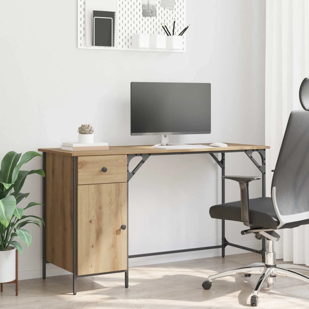 Scrivania per computer Rovere artigianale 131 x 48 x 75 cm 882833
