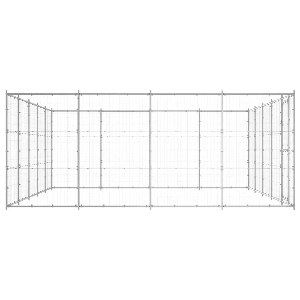 Gabbia per Cani da Esterno in Acciaio Zincato 24,2 mÂ² cod mxl 59969