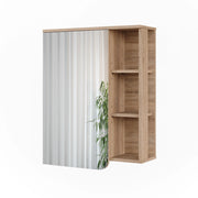 Vicco Mobile a specchio Sonoma/Bianco 60 x 75 cm