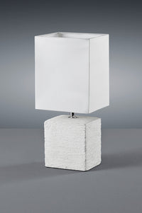 Lampada tavolo da Interno  E14 in Ceramica Bianco Anticato