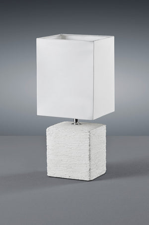 Lampada tavolo da Interno  E14 in Ceramica Bianco Anticato