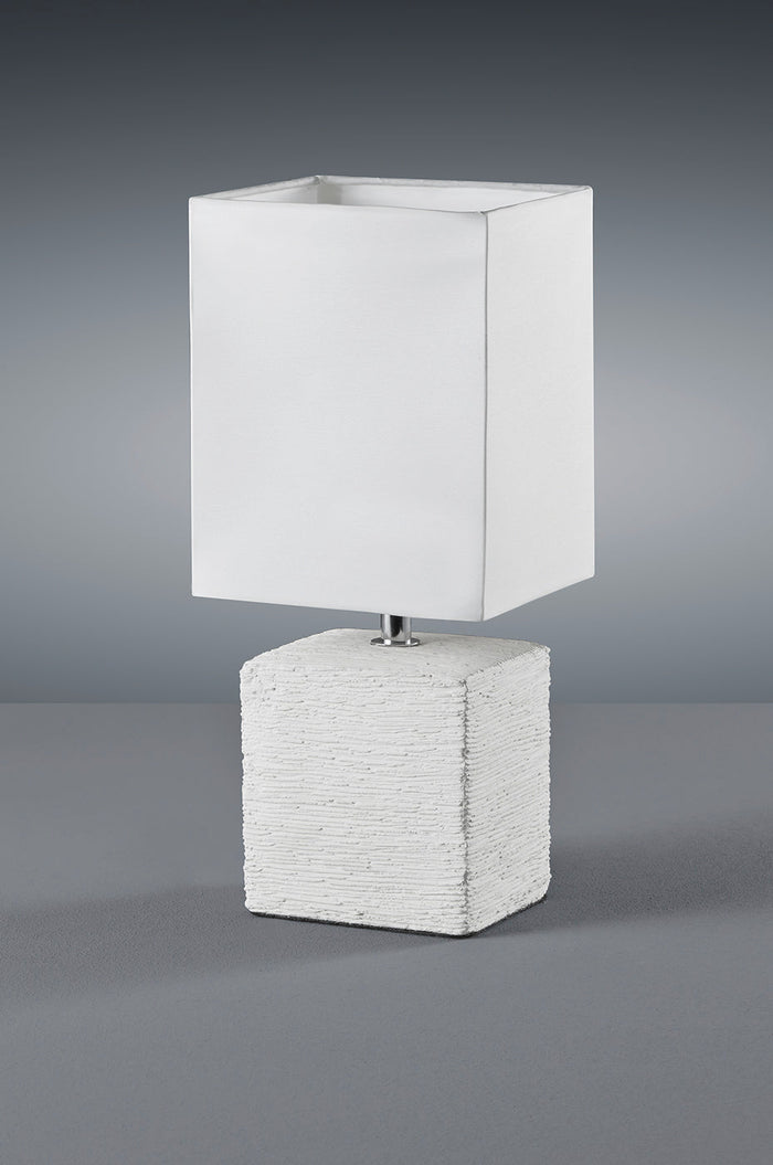 Lampada tavolo da Interno  E14 in Ceramica Bianco Anticato