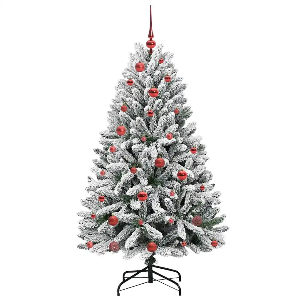 Albero di Natale | Decorazioni natalizie artificiale con 150 LED Verde e Bianco 150 cm