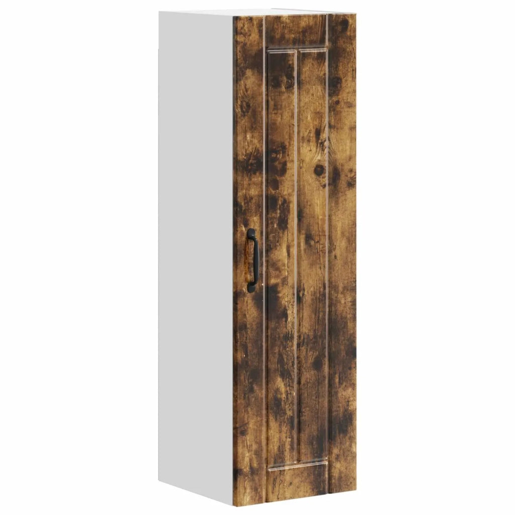 Pensile da cucina | Armadietto a muro LUCCA Rovere Fumo 30 x 31 x 100 cm