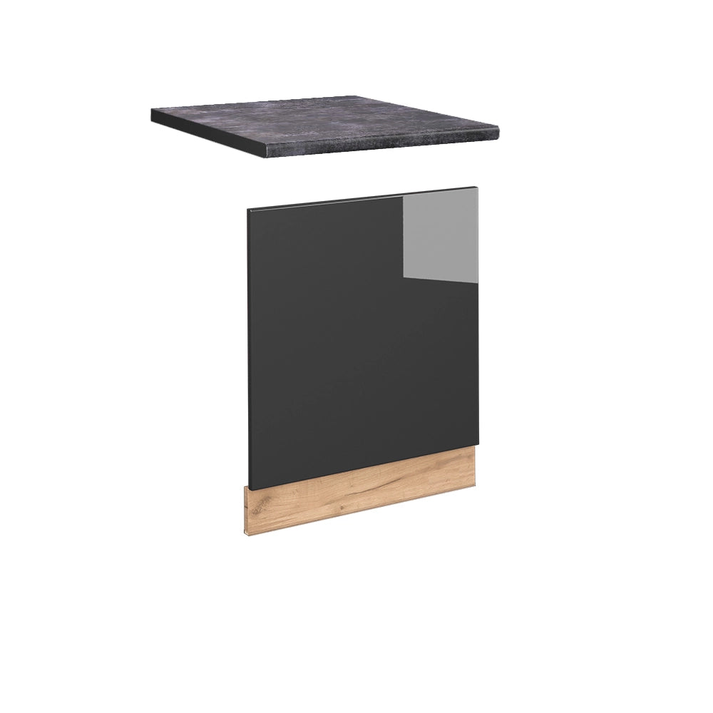 Pannello frontale Fame-Line Antracite lucido/Rovere dorato 60 cm, PL Antracite Vicco