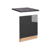 Pannello frontale Fame-Line Antracite lucido/Rovere dorato 60 cm, PL Antracite Vicco