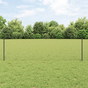 Pali di Recinzione  5 pcs U-Channel Grigio 60 cm Acciaio