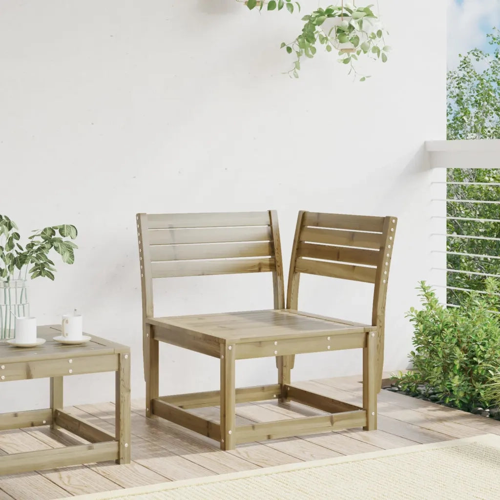 Divano Angolare da Giardino-Sofa da Giardino-Divanetto da esterno 73x73x78 cm Legno Pino Impregnato