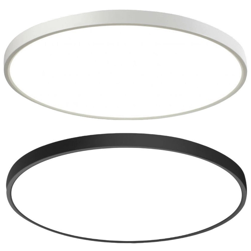 Trade Shop - Plafoniera A Led Slim 32w Ip40 Con Tecnologia Cct Da 6500k A 2700k Con Switch Lv400-3c -