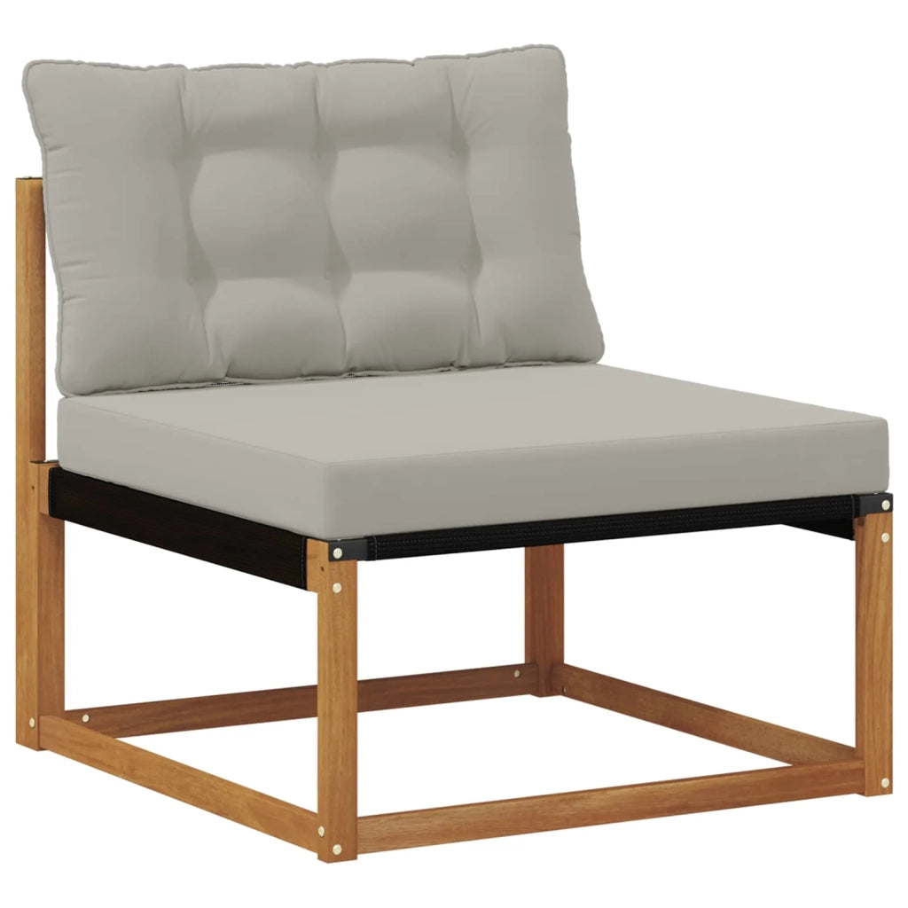 Set di divani da esterno-Sofa da giardino Legno di Acacia Massello e Textilene 842114
