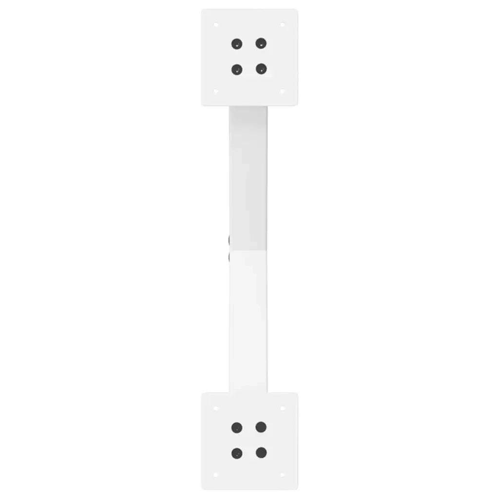 Gambe per tavolo da pranzo a forma di X 2 pz bianche 57x(72-73) cm in acciaio 4012913