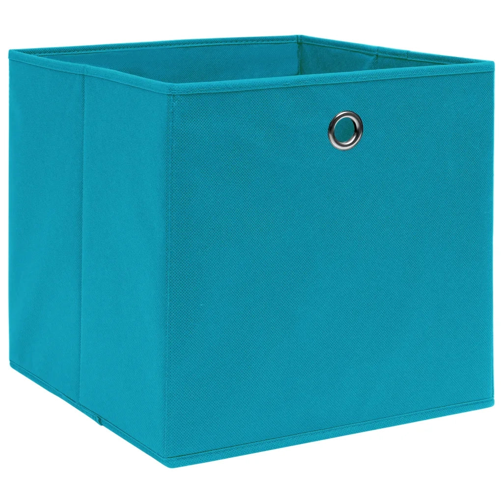 Scatole 10 pz Blu Baby 32x32x32 cm in Tessuto cod mxl 48204
