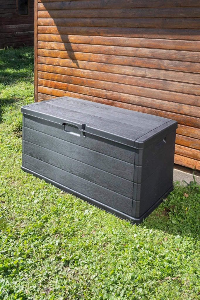 MAURY'S BAULE CASSAPANCA ANTRACITE HARDWOOD 340 LT DA ESTERNO IN RESINA 118X59XH57 CM