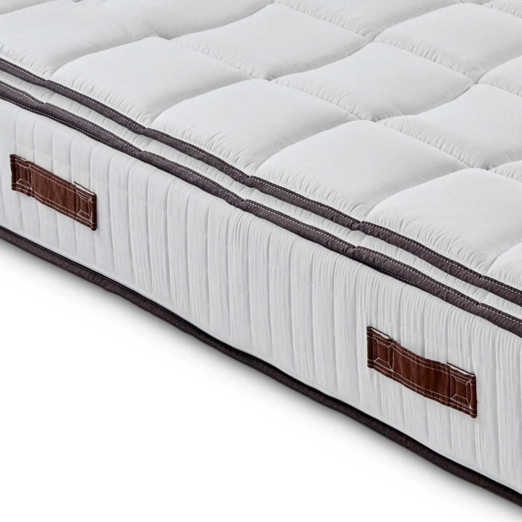 Materasso Piazza e Mezza 140x190 in Memory Foam - Sostenitovo Sfoderabile - con TOPPER REMOVIBILE - Lato Estate/inverno - Alto 24 cm - Ortopedico e ottimo per la schiena