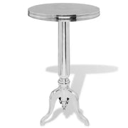 Tavolino da Salotto Rotondo in Alluminio Argentato cod mxl 10182