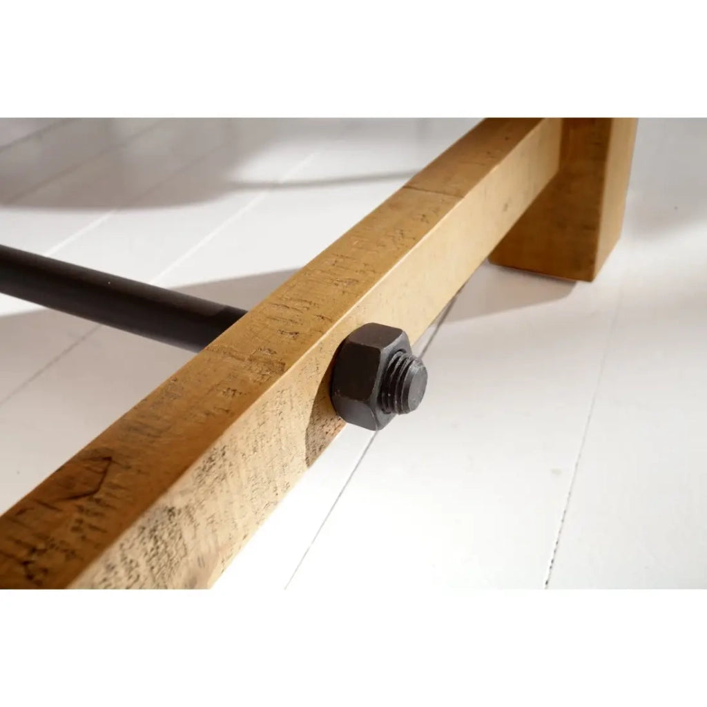 Tavolo da pranzo RANCHO – Legno di pino riciclato verniciato – 240 cm – Stile rustico