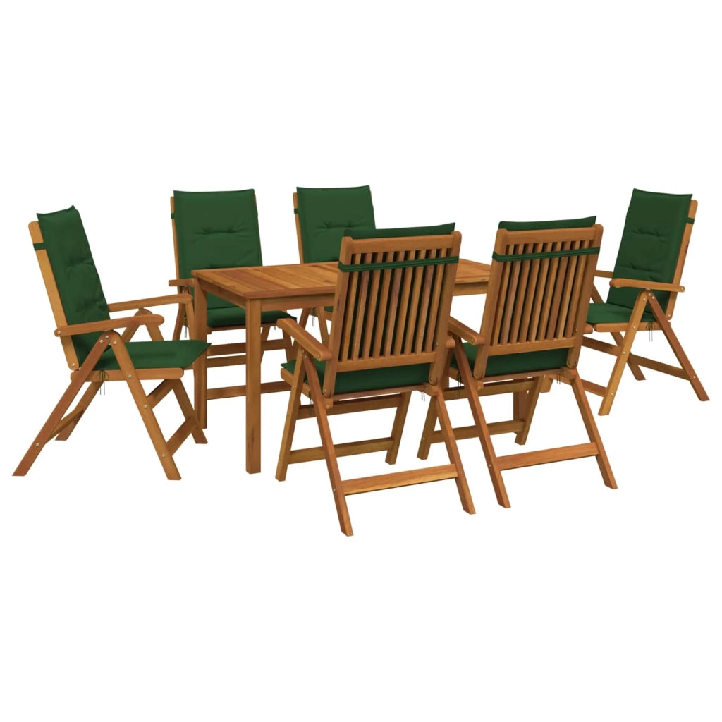 Set da pranzo da giardino 7 pezzi Naturale 3434565