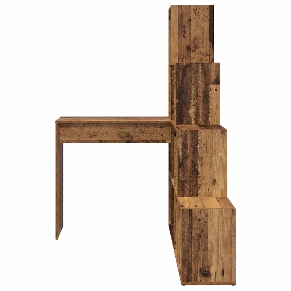 vidaXL Scrivania ad angolo Legno vecchio 101,5 x 149,5 x 149,5 cm