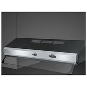 Smeg KSEC61XE3 cappa aspirante Incassato Nero, Acciaio inox 315 m³/h C