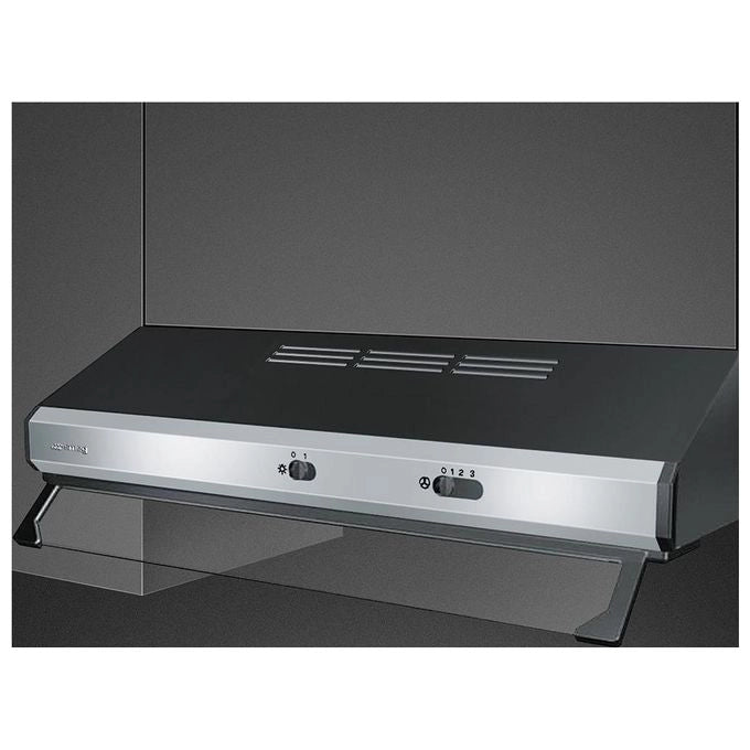 Smeg KSEC61XE3 cappa aspirante Incassato Nero, Acciaio inox 315 m³/h C
