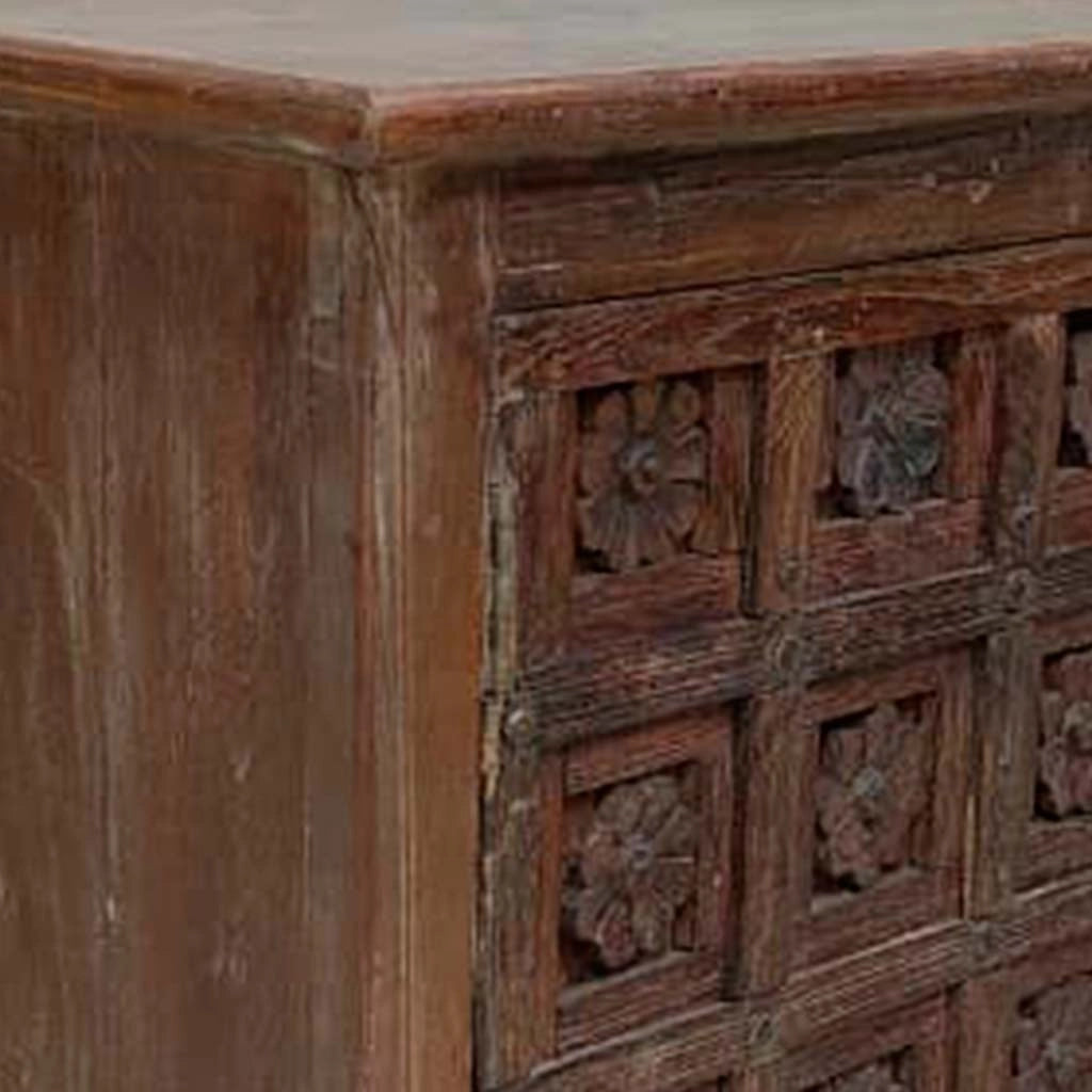Comodino in legno fatto a mano58x34x60h cm