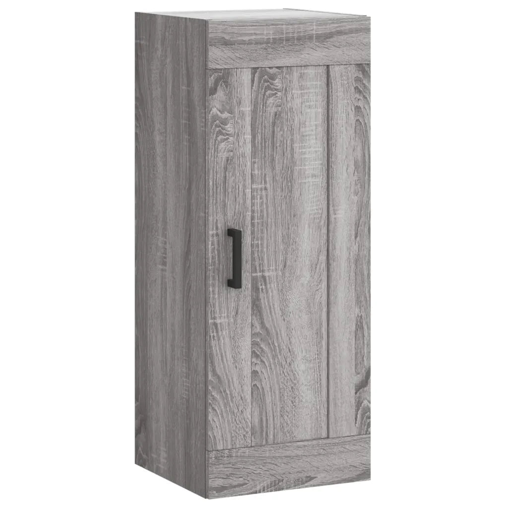 Credenza-Buffet-Armadio da cucina Grigio Sonoma 34,5x34x180 cm in Legno Multistrato 480501