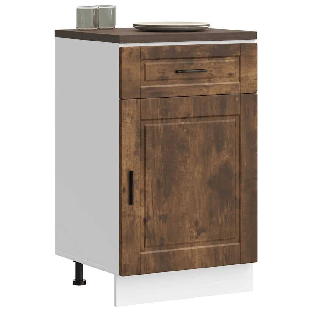 Base da Cucina-Mobile Base da Cucina Porto Rovere Fumo in Legno Multistrato 362113